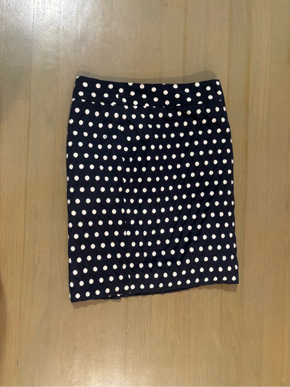 Banana Republic Navy Polka Dot Pencil Skirt